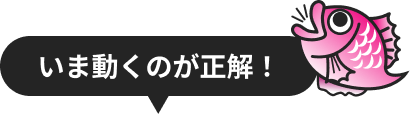 いま動くのが正解！